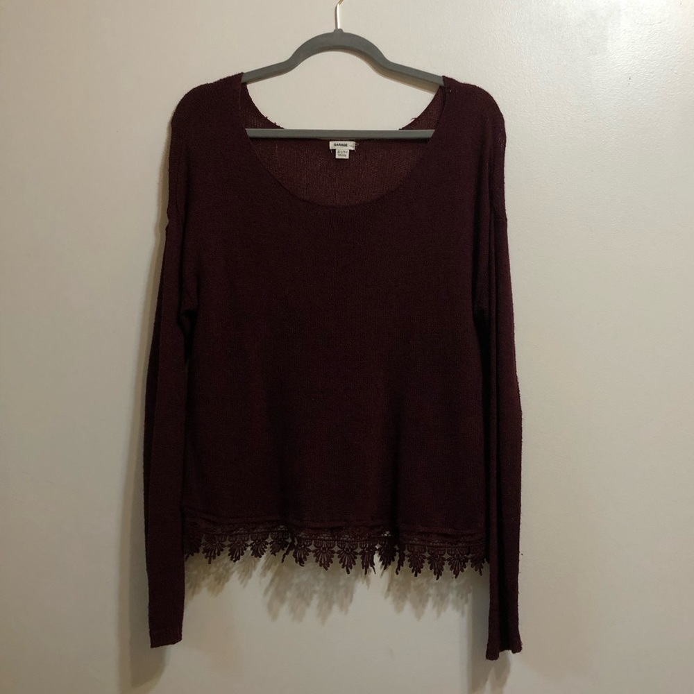 Garage Maroon Sweater